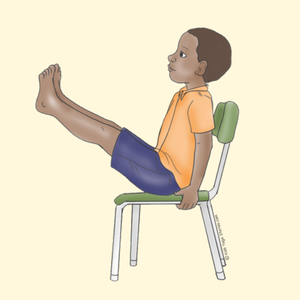 Boat Pose for Kids Using a Chair | Kids Yoga Stories