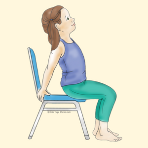 Camel Pose Using a Chair | Kids Yoga Stories