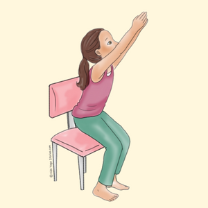 Chair Pose Using a Chair | Kids Yoga Stories