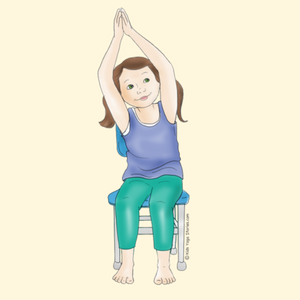 Crescent Moon Pose Using a Chair | Kids Yoga Stories