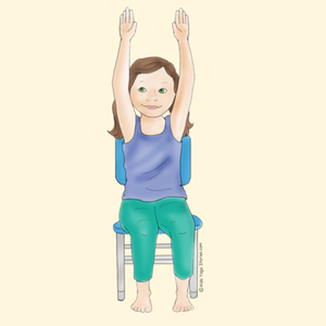 Extended Mountain Pose Using a Chair | Kids Yoga Stories
