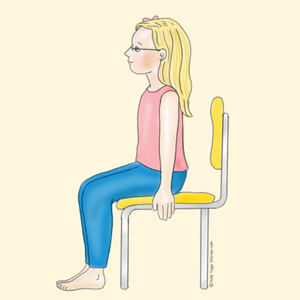 Mountain Pose Using a Chair | Kids Yoga Stores