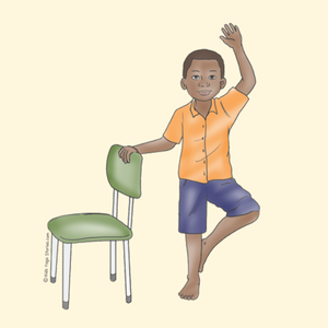 Tree Pose Using a Chair | Kids Yoga Stories