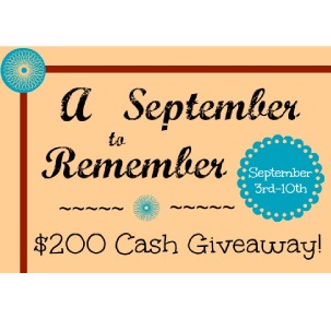 A September to Remember Giveaway