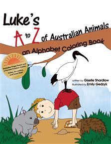 Luke's A to Z of Australian Animals Alpabet Coloring Book Image