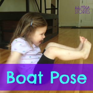 How to do Boat Pose with kids | Kids Yoga Stories