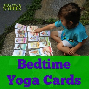 26-Pack of Bedtime Yoga Cards for Toddlers and Preschoolers to match Good Night, Animal World yoga book | Kids Yoga Stories