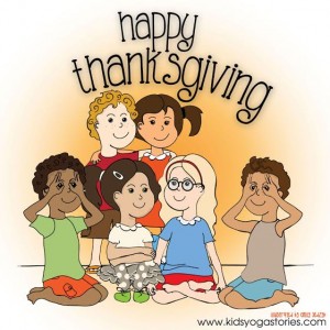 Happy Thanksgiving coloring page | Kids Yoga Stories