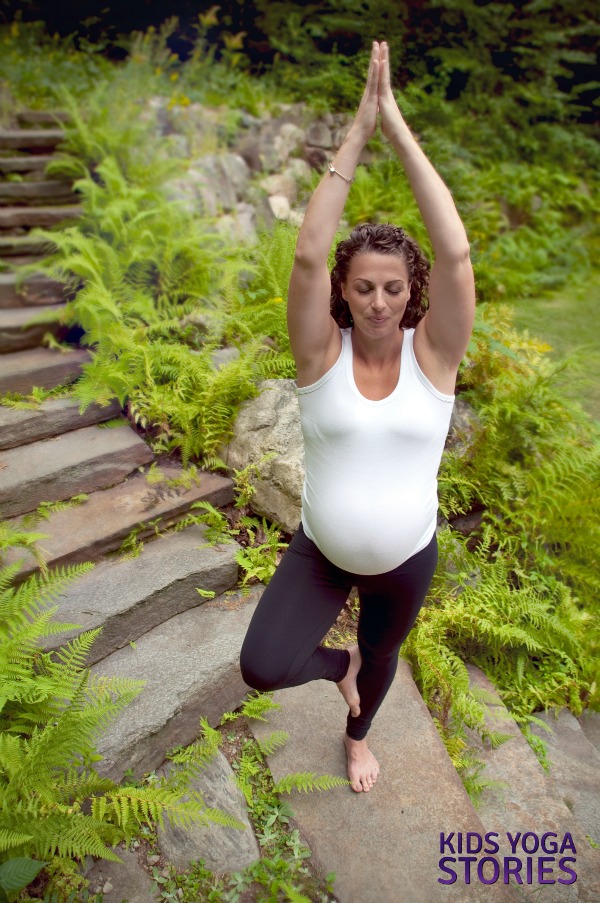 Pregnancy Yoga Pose: Tree Pose | Kids Yoga Stories