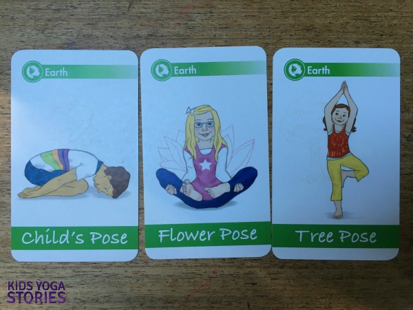 Kids Yoga Cards Kit With Illustrations Interactive Game Easy-to-Follow Poses And 