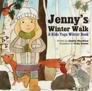 Jenny's Winter Walk yoga book by Giselle Shardlow of Kids Yoga Stories