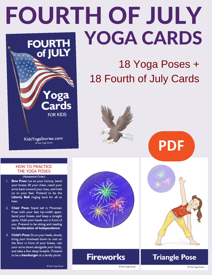 Celebrate Fourth of July through fun and easy yoga poses for kids | Kids Yoga Stories