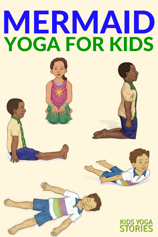 Learn about mermaids through yoga poses for kids | Kids Yoga Stories