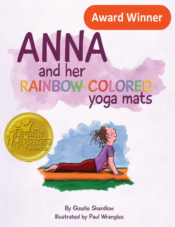 Anna and her Rainbow-colored Yoga Mats Image
