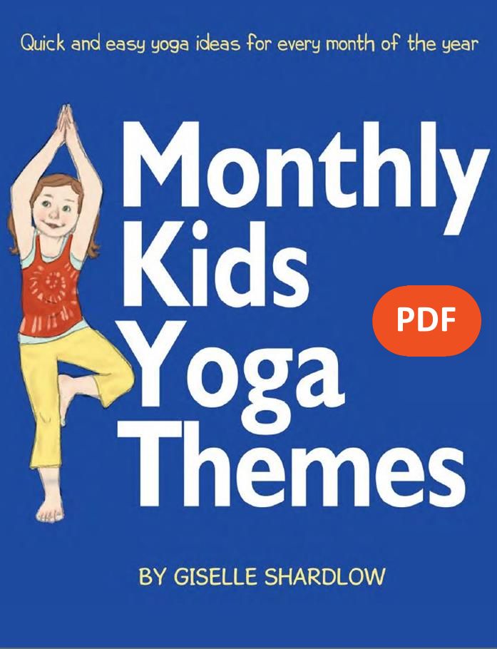 Monthly Kids Yoga Themes PDF Download (English) Image