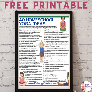 How to Integrate Yoga in your Home School (+ Printable Poster)