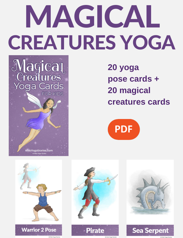 magical creatures yoga poses for kids | Kids Yoga Stories