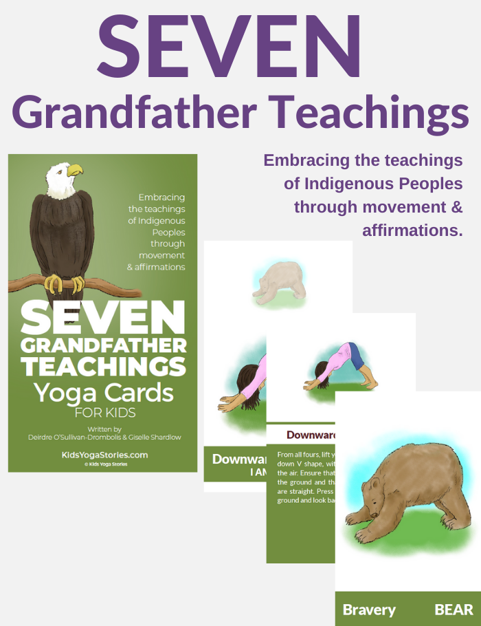 Seven Grandfather Teachings Yoga Cards for Kids-cover