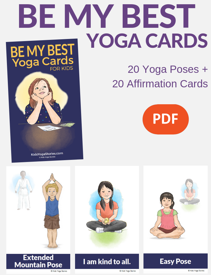 positive affirmation cards for kids, self-esteem for kids | Kids Yoga Stories