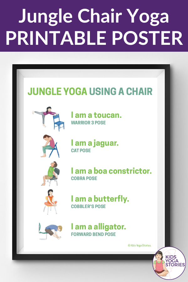 jungle yoga chair poses for kids | Kids Yoga Stories