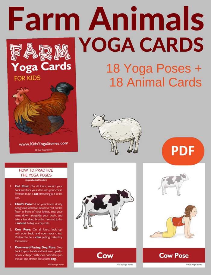 Free Yoga Printable Animal Cards