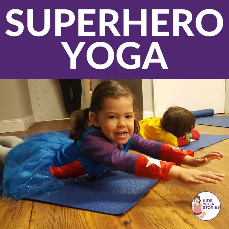 Superhero Yoga for Kids (+ Printable Poster)