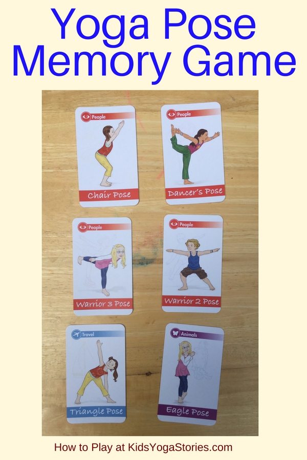 How to Play a Yoga Pose Memory Game - learn yoga poses, increase memory skills, and get exercise!| Kids Yoga Stories
