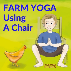 5 Farm Yoga Poses Using a Chair (+ Printable Poster)