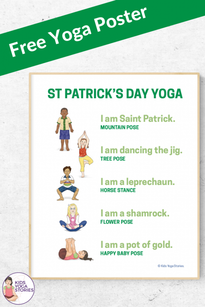 St Patrick's Day Yoga Poster | Kids Yoga Stories