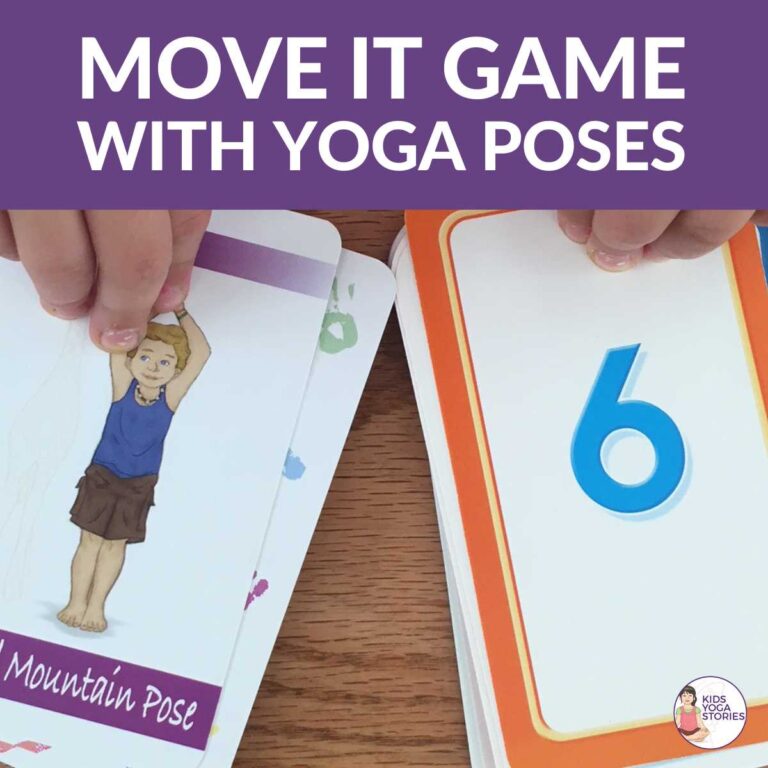 How to Play a Move It Game with Yoga Poses for Kids Cards
