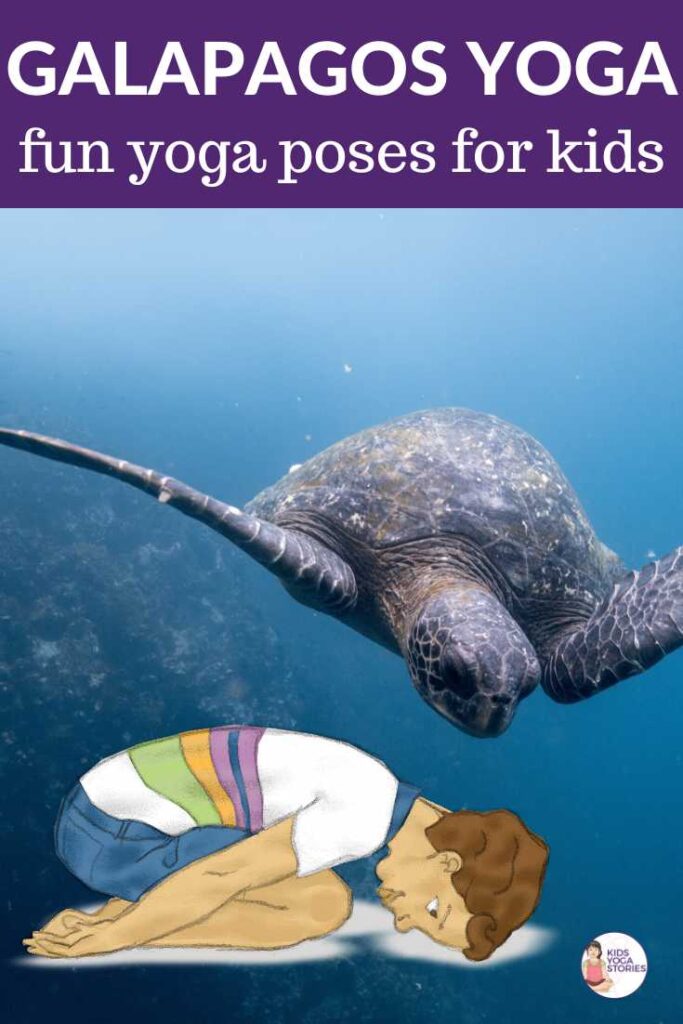 A virtual trip to the animals of the Galapagos through yoga poses for kids | Kids Yoga Stories