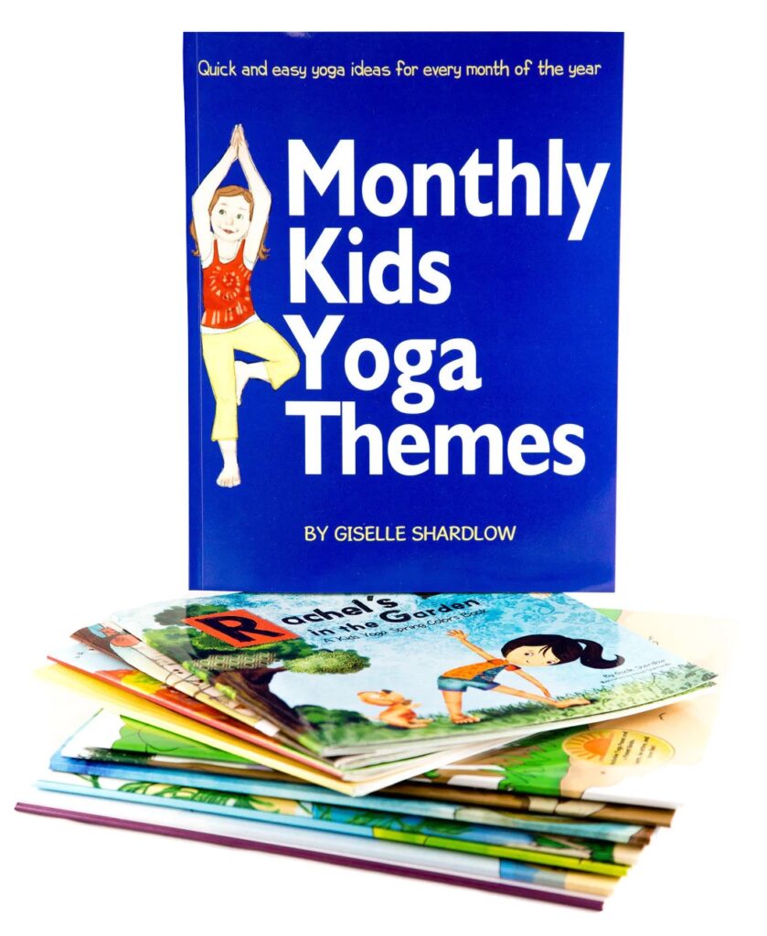 Monthly yoga themes and yoga books pack | Kids Yoga Stories