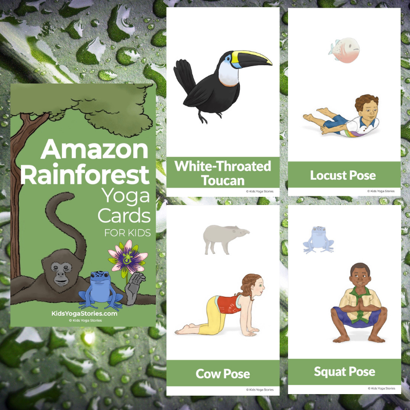 5 Amazon Rainforest Animals Yoga Poses for Kids | Kids Yoga Stories