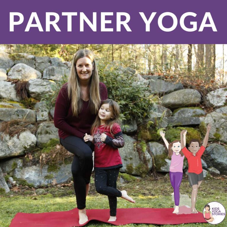 5 Easy Partner Yoga Poses for Kids (+ Printable Poster)