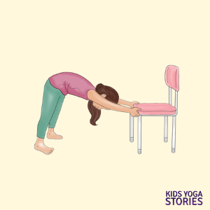 Downward Dog with a chair | Kids Yoga Stories