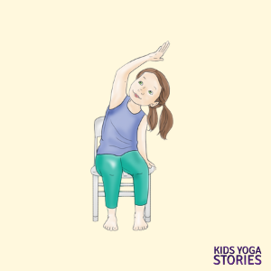 Chair side bend | Kids Yoga Stories