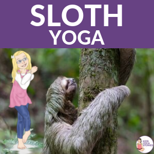 Yoga Cute Humorous Sloth Flow Yoga Funny Sloths in Yoga Poses