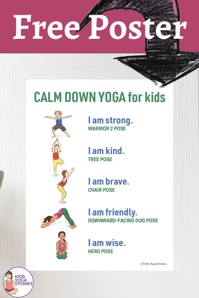 Free Poster - Yoga to calm down