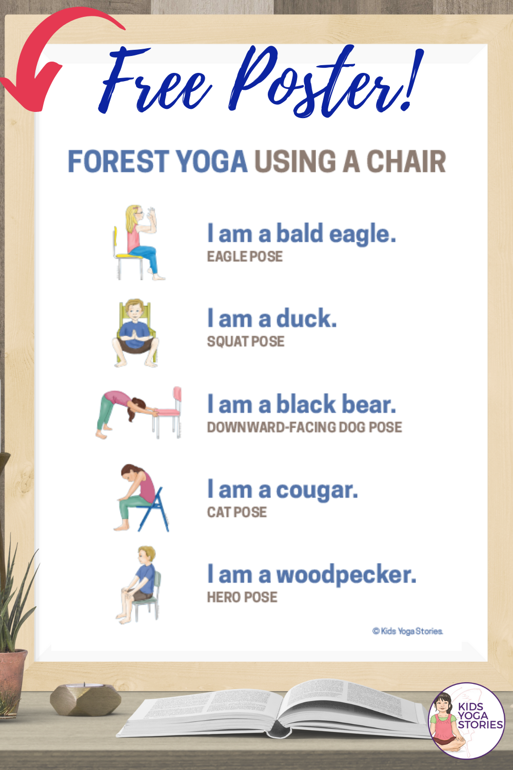 Forest Chair Yoga Poster | Kids Yoga Stories