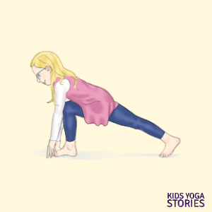 lunge pose | Kids Yoga Stories