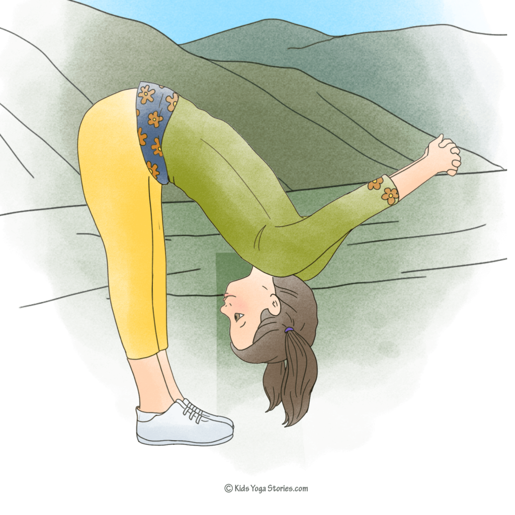 Forward Bend Chest Stretch | Kids Yoga Stories