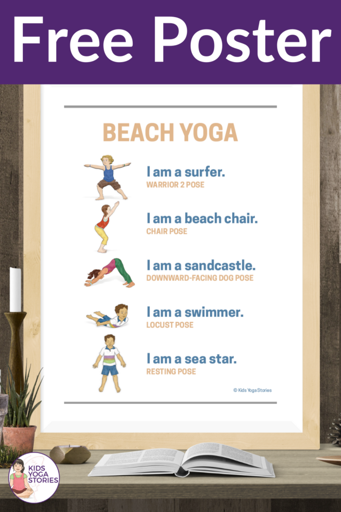 Beach Yoga Poster | Kids Yoga Stories