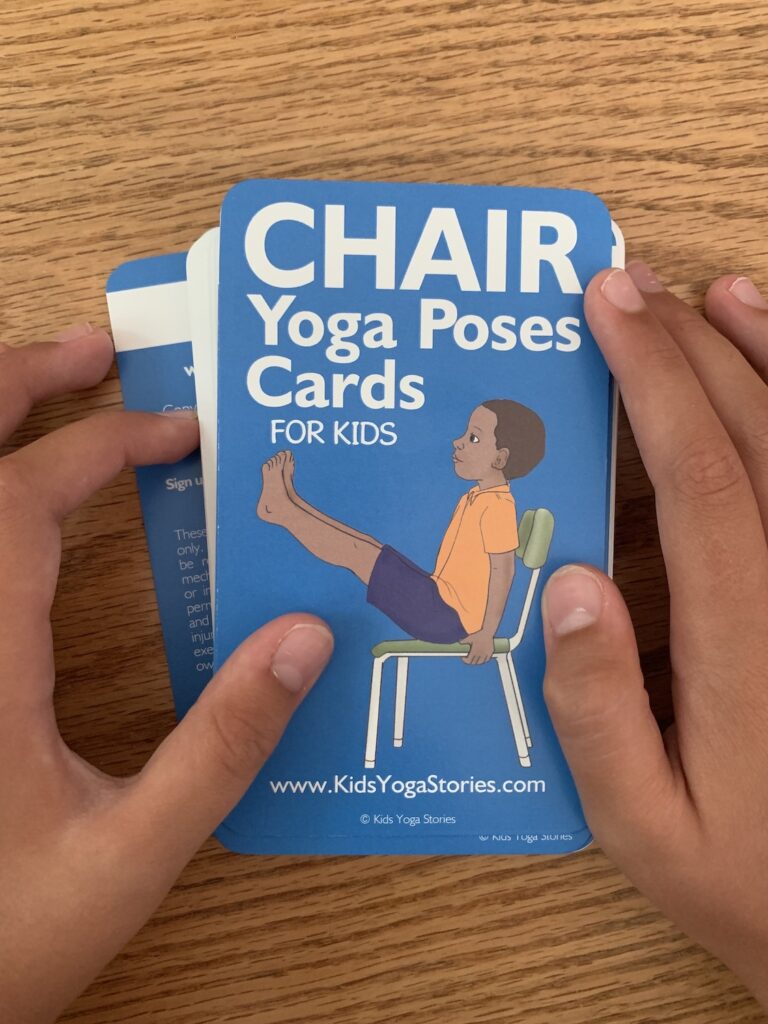 Chair Yoga Poses Cards for Kids | Kids Yoga Stories