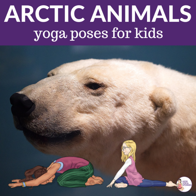 Arctic Animals Yoga Poses for Kids (+Printable Poster)