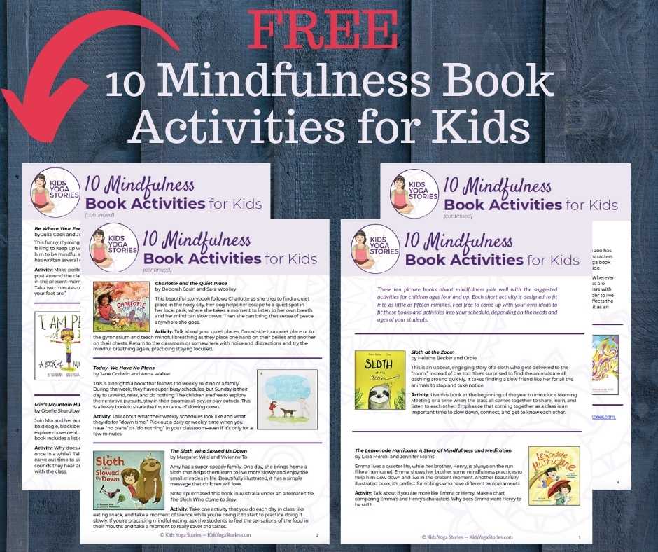Mindfulness Book Activities for Kids | Kids Yoga Stories