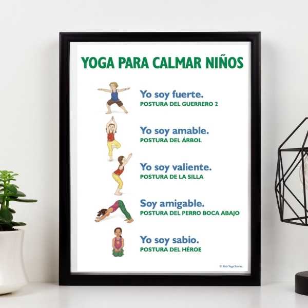 Yoga for Calm - Spanish Poster | Kids Yoga Stories