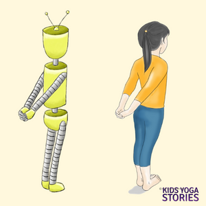 Robot Standing Chest Stretch | Kids Yoga Stories