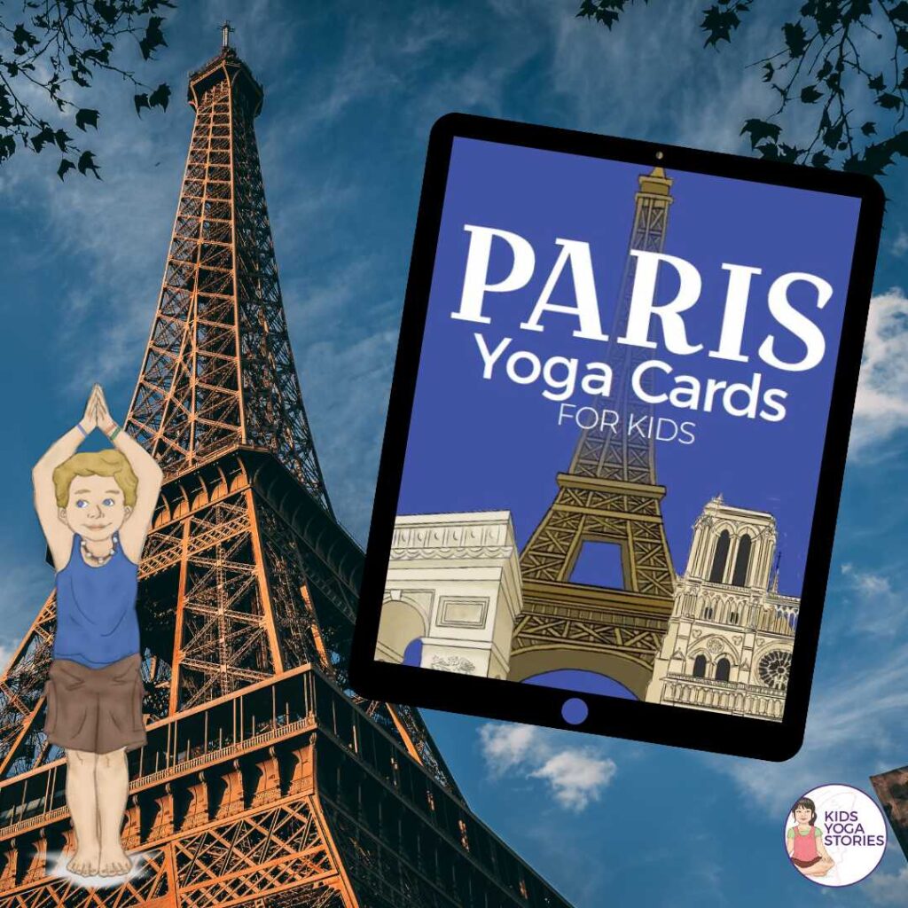 Paris Yoga cards for kids | Kids Yoga Stories