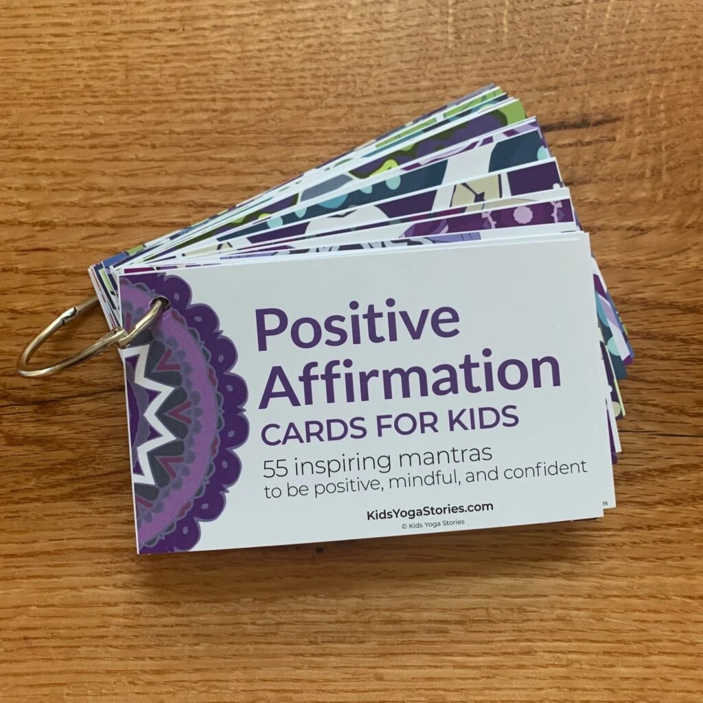 Positive affirmation cards for kids | Kids Yoga Stories
