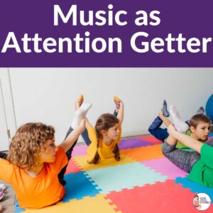 Music as attention getters in yoga class | Kids Yoga Stories